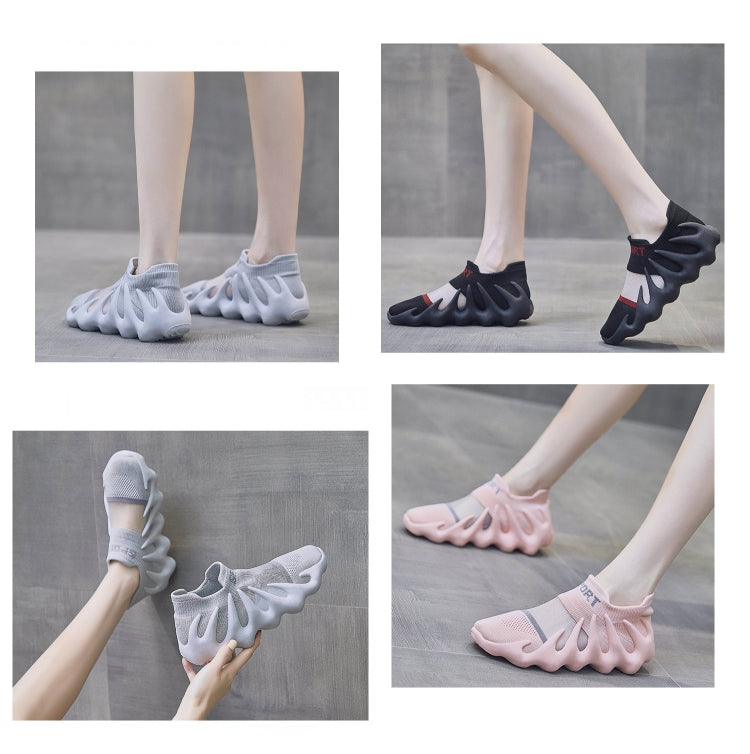 450-11 Summer Mesh Breathable Socks Shoes Flyweave Comfortable Running Casual Shoes, 35, 36, 37, 38, 39, 40