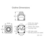 Waveshare PS5268 2MP USB Camera Module 120dB High Dynamic Range, USB2.0 Port, Rolling Shutter, PS5268