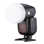 Round Light Head Universal SLR Camera Top Hot Shoe Light Soapbox, For Godox V1/AD100Pro/AD200/AD200Pro, For Godox V1/AD100Pro/AD200/AD200Pro(White), For Godox V1/AD100Pro/AD200/AD200Pro(Yellow), For Godox V1/AD100Pro/AD200/AD200Pro(Blue)