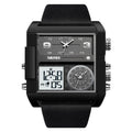 SKMEI 2020 Square Large Dial Triple Movement Men Sports Watch, 2020 Black Shell Black Belt Black Machine, 2020 Black Shell Black Belt White Machine, 2020 Black Shell Brown Belt Black Machine, 2020 Amber, 2020 Transparent Blue, 2020 Transparent Pink    ...