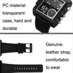SKMEI 2020 Square Large Dial Triple Movement Men Sports Watch, 2020 Black Shell Black Belt Black Machine, 2020 Black Shell Black Belt White Machine, 2020 Black Shell Brown Belt Black Machine, 2020 Amber, 2020 Transparent Blue, 2020 Transparent Pink    ...