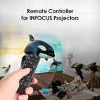 For InFocus IN112 IN114 IN124 IN3136 Projector 2pcs Remote Control, For InFocus
