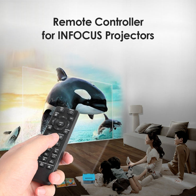For InFocus IN112 IN114 IN124 IN3136 Projector 2pcs Remote Control, For InFocus
