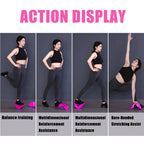 Fitness Inclined Stretching Board Trainer Calf Relaxation Standing Stretching Pedal, Rose Red, Blue, Yellow, Black, Pink with Foot Belt, Blue with Foot Belt, Purple with Foot Belt