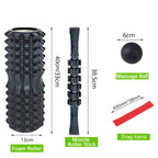 Crescent Hollow Foam Roller Yoga Column Set Fitness Muscle Relaxation Massager Set, 3pcs/set, 4pcs/set, 5pcs/set, 6pcs/set