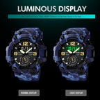 SKMEI 1637 Sports Digital Display Outdoor Shockproof Plastic Large Dial Men Watch, Black, Army Green, Blue Camouflage, Army Green Camouflage, Gray Black
