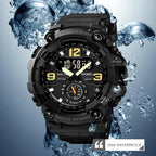 SKMEI 1637 Sports Digital Display Outdoor Shockproof Plastic Large Dial Men Watch, Black, Army Green, Blue Camouflage, Army Green Camouflage, Gray Black