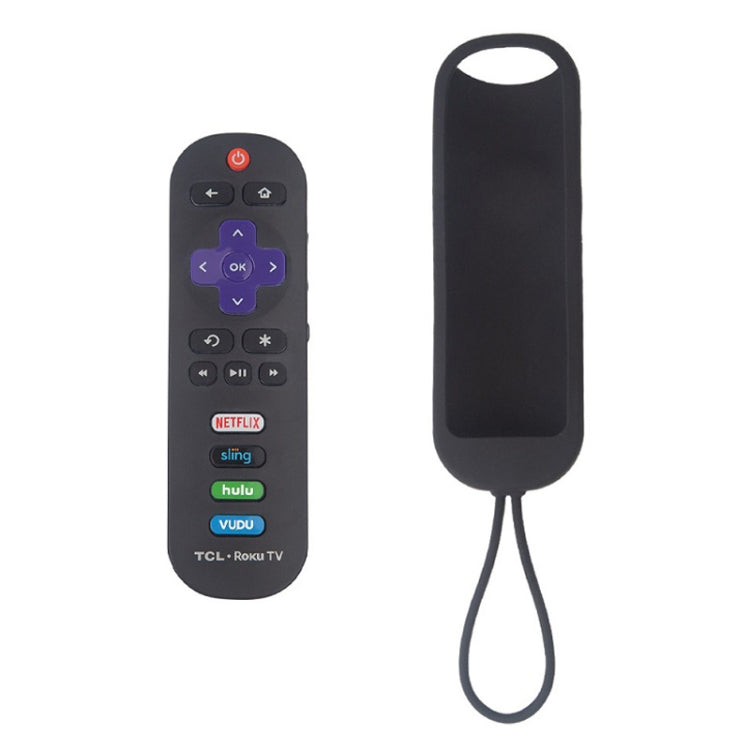 For TCL Roku RC280/RC282 2pcs Oval Remote Control Silicone Case