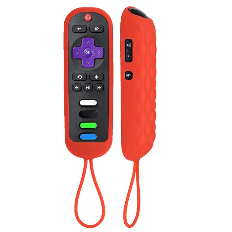 For TCL Roku RC280/RC282 2pcs Oval Remote Control Silicone Case