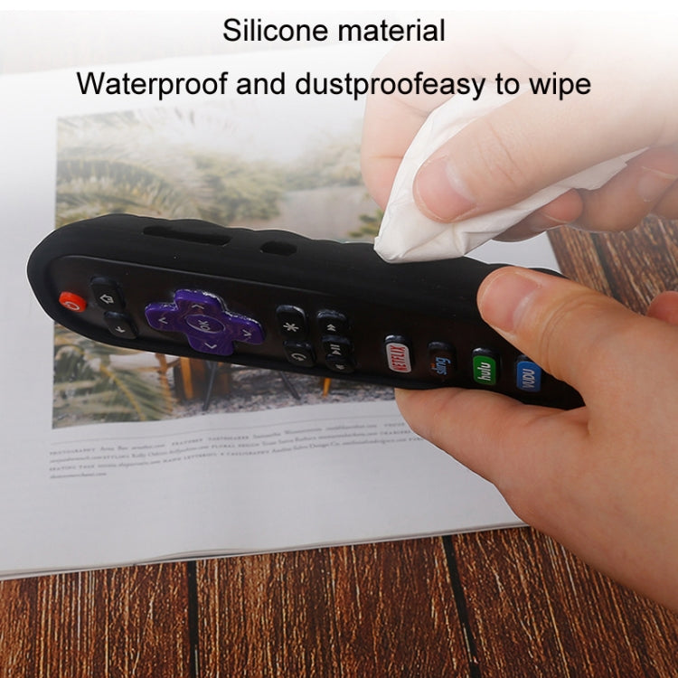For TCL Roku RC280/RC282 2pcs Oval Remote Control Silicone Case