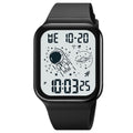 SKMEI 1863 Multifunctional Astronaut Student Digital Sports Square Watch, 1863, 1863 Pink White Machine, 1863 Pink Black Machine