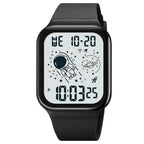 SKMEI 1863 Multifunctional Astronaut Student Digital Sports Square Watch, 1863, 1863 Pink White Machine, 1863 Pink Black Machine