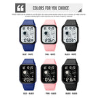 SKMEI 1863 Multifunctional Astronaut Student Digital Sports Square Watch, 1863, 1863 Pink White Machine, 1863 Pink Black Machine
