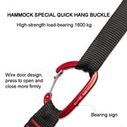 XINDA  2m Hammock Sling + Quick Buckle Set Swing Rope Strap, 2m Hammock Sling + Quick Buckle