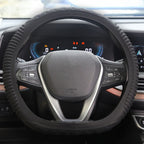Silicone Non-slip Wear-resistant Concave Point Car Steering Wheel Cover, 34-38cm