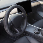 Silicone Non-slip Wear-resistant Concave Point Car Steering Wheel Cover, 34-38cm