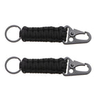 2pcs Outdoor Climbing Eagle Beak Buckle Umbrella Rope Hand-Woven Key Hanging Buckle, Hanging Buckle(Black), Hanging Buckle(Army Green), Hanging Buckle(Army Green Camouflage), Hanging Buckle(Black+Orange)