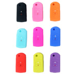 For Mazda M6/CX-5 2pcs Remote Control Folding 2 Button Silicone Case, Black, Red, Rose Red, Pink, Orange, Sea Blue, Purple, Luminous Blue, Apple Green