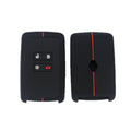 For Renault Koleos/Megane 2pcs 4 Button Honeycomb Pattern Silicone Key Cover, Black Red Line, Red White Line, Sea Blue Black Line, Dark Gray Black Line, White Black Line, Black Blue Line, Black White Line