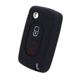 2pcs Car Key Cover for Peugeot 206/2074008/3008 Citroen Sega/Triumph/C5, Black, Red, Pink, Rose Red, Blue, Sea Blue, Orange, Apple Green, New Green, White Gray, Luminous Green, Luminous Blue, Yellow, Blue Gray
