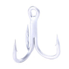 HENGJIA FH061 10pcs Three-jaw Treble Blood Groove Hooks, 1, 2, 4, 6