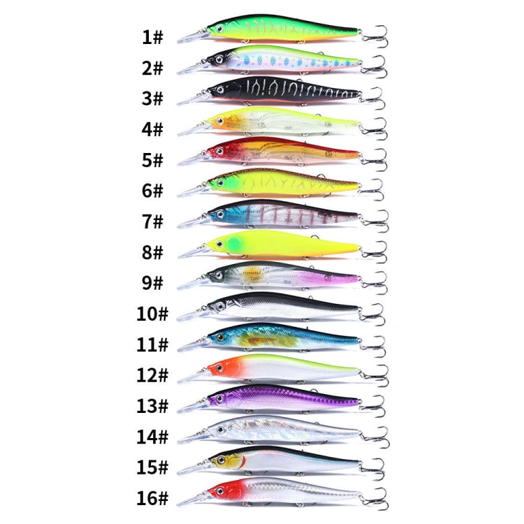 HENGJIA MI135 13.5cm 15.6g Sea Fishing Long-casting Floating Minnow Bionic Lures, MI135 (11), MI135 (1), MI135 (12), MI135 (2), MI135 (13), MI135 (3), MI135 (14), MI135 (4), MI135 (15), MI135 (5), MI135 (16), MI135 (6), MI135 (7), MI135 (8), MI135 (9) ...