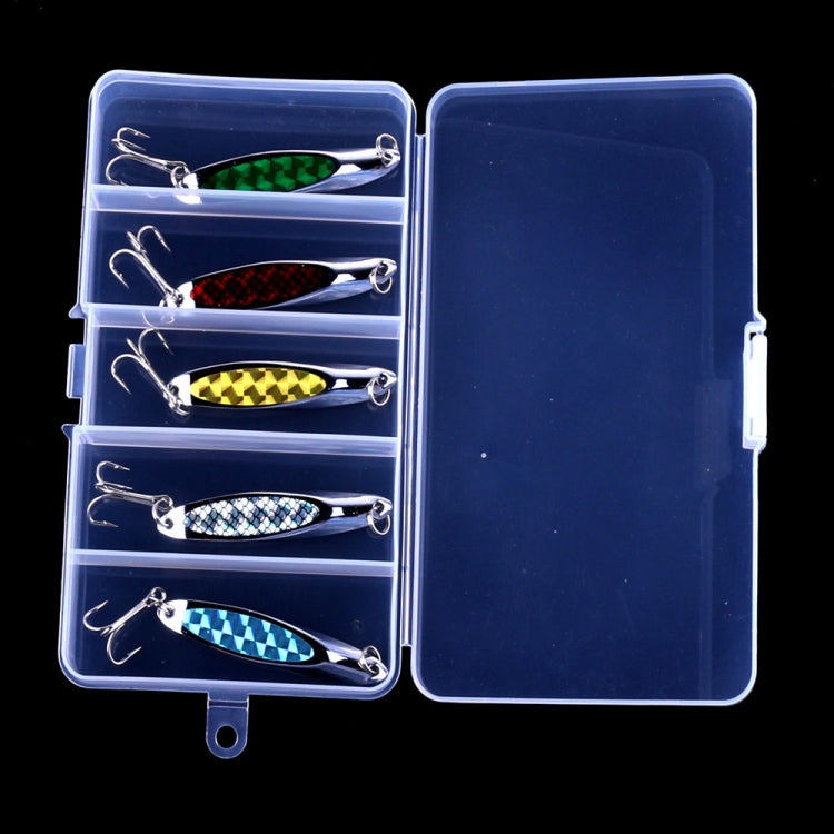 HENGJIA SP0715B Laser Sequins Oblique Cut Sequin Baits, SP0715B (5 Colors Boxed)
