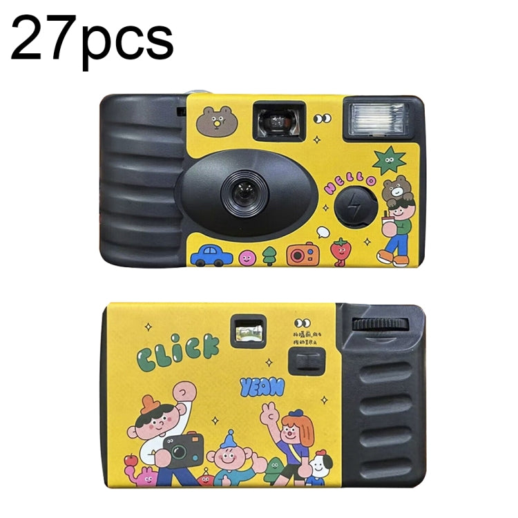 Retro Film Camera Waterproof Cartoon Decorative Stickers without Camera, 27pcs Click, 27pcs LFANI, 27pcs Illustration, 27pcs Happy Day, 27pcs Holidays, 18pcs Sking, 27pcs Friend, 27pcs New Year, 18pcs Red Good Luck, 18pcs Green Good Luck