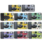 Retro Film Camera Waterproof Cartoon Decorative Stickers without Camera, 27pcs Click, 27pcs LFANI, 27pcs Illustration, 27pcs Happy Day, 27pcs Holidays, 18pcs Sking, 27pcs Friend, 27pcs New Year, 18pcs Red Good Luck, 18pcs Green Good Luck