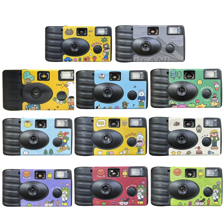 Retro Film Camera Waterproof Cartoon Decorative Stickers without Camera, 27pcs Click, 27pcs LFANI, 27pcs Illustration, 27pcs Happy Day, 27pcs Holidays, 18pcs Sking, 27pcs Friend, 27pcs New Year, 18pcs Red Good Luck, 18pcs Green Good Luck