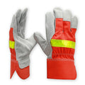 Cowhide Firefighting Gloves Gardening Protection Labor Welding Gloves, A2604