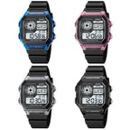 SKMEI 1998 Transparent Shell Ice Sensor Outdoor Sports Waterproof Multi-function Watch, 1998 Blue, 1998 White, 1998 Purple, 1998 Black