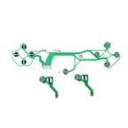 For PS5 V1 Controller 2sets Button Ribbon Circuit Board Conductive Film, Conductive Film(Green)