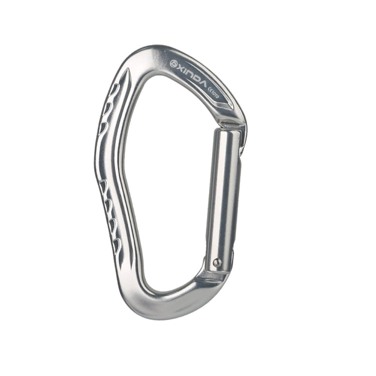 XINDA  22KN Rock Climbing  Straight Quickdraw Spring-loaded Gate Buckle Aluminum Carabiner, XD-8126 (Silver), XD-8126 (Blue), XD-8126 (Black), XD-8126 (Red), XD-8126 (Orange)