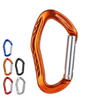 XINDA  22KN Rock Climbing  Straight Quickdraw Spring-loaded Gate Buckle Aluminum Carabiner, XD-8126 (Silver), XD-8126 (Blue), XD-8126 (Black), XD-8126 (Red), XD-8126 (Orange)
