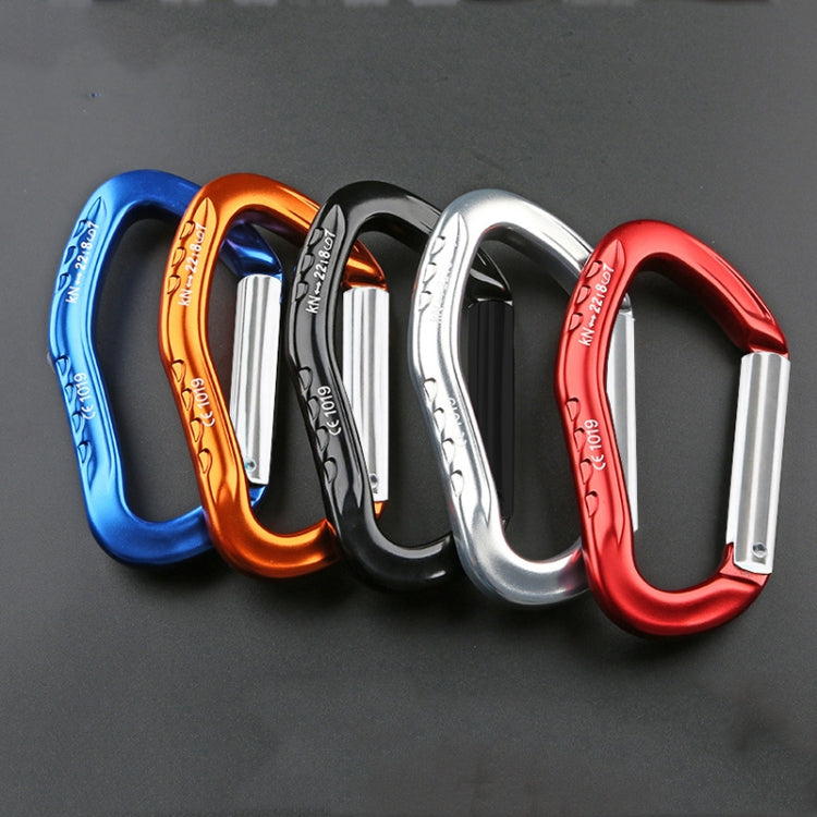 XINDA  22KN Rock Climbing  Straight Quickdraw Spring-loaded Gate Buckle Aluminum Carabiner, XD-8126 (Silver), XD-8126 (Blue), XD-8126 (Black), XD-8126 (Red), XD-8126 (Orange)