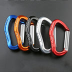 XINDA  22KN Rock Climbing  Straight Quickdraw Spring-loaded Gate Buckle Aluminum Carabiner, XD-8126 (Silver), XD-8126 (Blue), XD-8126 (Black), XD-8126 (Red), XD-8126 (Orange)