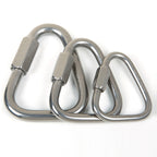 Xinda Stainless Steel Triangle Connecting Ring Meilong Lock Rock Climbing Equipment, 6mm, 8mm, 10mm