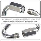 Xinda Stainless Steel Triangle Connecting Ring Meilong Lock Rock Climbing Equipment, 6mm, 8mm, 10mm