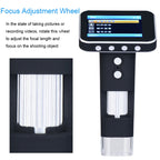 DM1 3.5-inch Screen Smart Wireless 500X HD Digital Microscope Handheld Portable Children Microscope, with Stand, without Stand