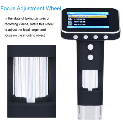 DM1 3.5-inch Screen Smart Wireless 500X HD Digital Microscope Handheld Portable Children Microscope, with Stand, without Stand