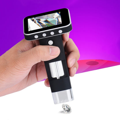 DM1 3.5-inch Screen Smart Wireless 500X HD Digital Microscope Handheld Portable Children Microscope, with Stand, without Stand