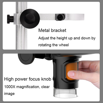 1000X 9-Inch HD Circuit PCD Board Inspection And Maintenance Digital Microscope, 1000X 9-Inch