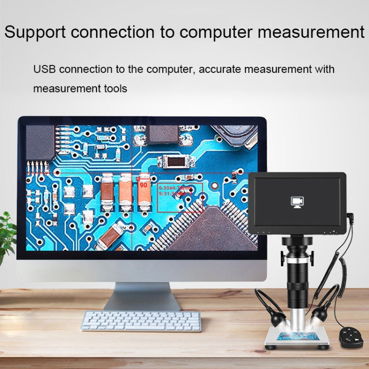1200X 7-Inch HD Display Multifunctional Maintenance Inspection Digital Microscope, 1200X 7-Inch