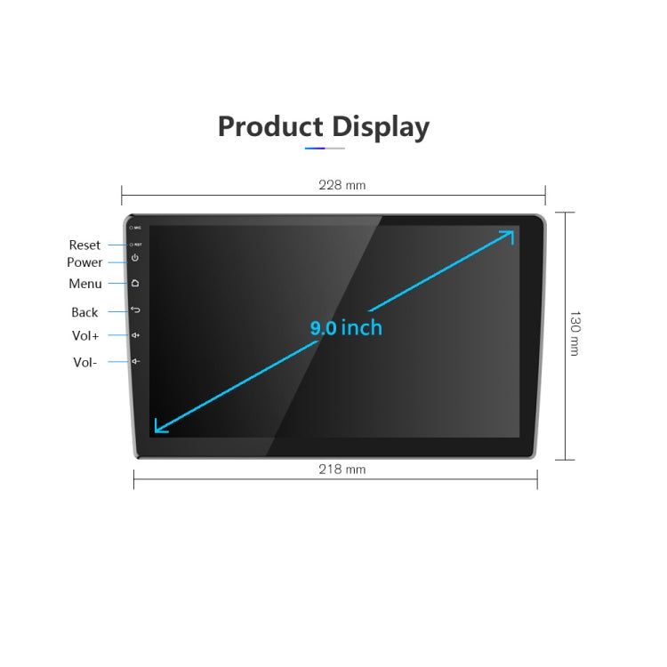 Dual-Spindle Universal Central Control Screen Car Navigator Reversing Video Player, A3012 9 Inch Android Navigation CarPlay 1+32G, A3018 9 Inch Android Navigation CarPlay 2+64G