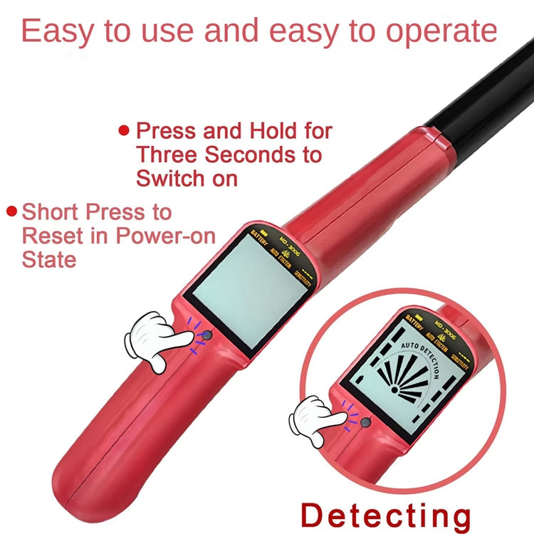 Goint MD3006 Metal Detector Outdoor Treasure Hunter Toys Children Science Detector, MD3006 (Light Green), MD3006 (Red)