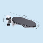 Punch-free Computer Desk Sponge Pad Hand Bracket Multifunctional Desk Elbow Rest, Basic, Folding, Folding Rotating