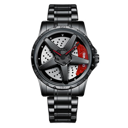 BINBOND D002 Car Hub Dial Multifunctional Waterproof and Wear-resistant Men's Watch