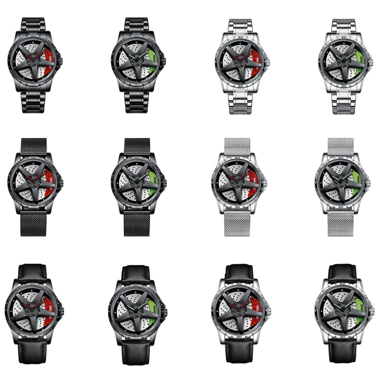 BINBOND D002 Car Hub Dial Multifunctional Waterproof and Wear-resistant Men's Watch