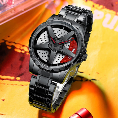 BINBOND D002 Car Hub Dial Multifunctional Waterproof and Wear-resistant Men's Watch